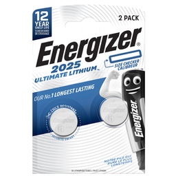 [98135] Blister 2 pile CR2025 Ultimate Lithium - Energizer Specialistiche