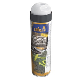 [98300] Bombola di vernice traccialinee fluorescente da cantiere 500ml colore bianco