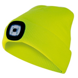 [98109] Cappellino Lighthouse con LED ricaricabile giallo Velamp