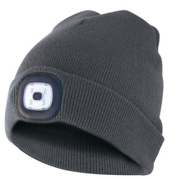 [98108] Cappellino Lighthouse con LED ricaricabile grigio scuro Velamp
