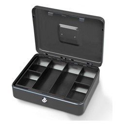 [47845] CASSETTA PORTAVALORI SECUR 37X28X9CM GRIGIO CHIARO