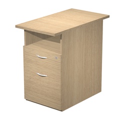 [89542] Cassettiera 1 cass.+ 1 classif. con ruote Rovere - EASY