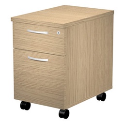 [76687] CASSETTIERA 1 CASS.+ 1 CLASSIFICATORE con RUOTE ROVERE - AGORA'