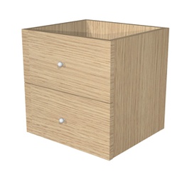 [82840] CASSETTIERA 2CASS. Rovere per LIBRERIA RAINBOW