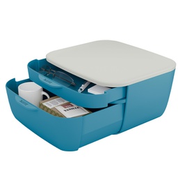 [92733] Cassettiera 2 scomparti blu Cosy Leitz