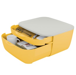 [92732] Cassettiera 2 scomparti Giallo Cosy Leitz