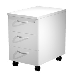 [79919] CASSETTIERA 3 CASS. con RUOTE BIANCO - AGORA'