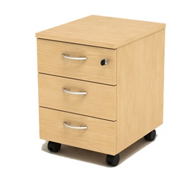 [74372] CASSETTIERA 3 CASS. con RUOTE FAGGIO - EASY