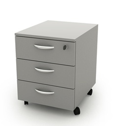 [82849] Cassettiera 3 Cass. con ruote Grigio - Rainbow