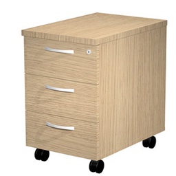 [76686] CASSETTIERA 3 CASS. con RUOTE ROVERE - AGORA'