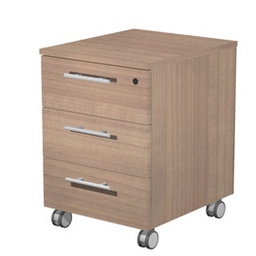 [74308] CASSETTIERA 3CASS. c/ruote 41,8x52x61,5cm CILIEGIO AR.- PRESTIGE