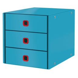 [95294] Cassettiera 3 cassetti ClickStore blu Cosy Leitz