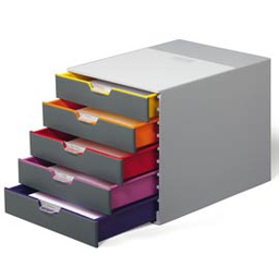 [68813] CASSETTIERA A 5 CASSETTI VARICOLOR DURABLE