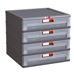 [87035] Cassettiera in PP 4 cassetti Mopla 104bis