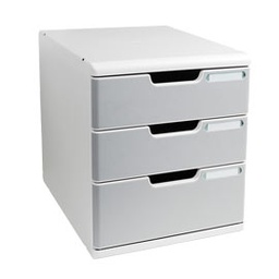 [61955] CASSETTIERA MODULO A4 3 CASSETTI GRIGIO/GRANITO EXACOMPTA