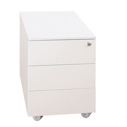 [86657] Cassettiere in metallo 3CASS. 40x59x54cm Bianco Kub8