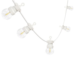 [97008] Catenaria Classy 15mt 20 bulbi G50 bianchi cavo bianco Velamp