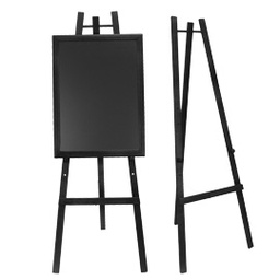 [71635] CAVALLETTO IN LEGNO NERO H165cm Securit