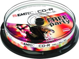 [EMTC801052CB] CD-R EMTEC 80MIN/700MB 52x SPINDLE (kit 10pz