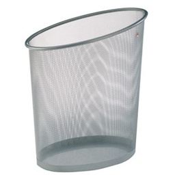 [61920] Cestino gettacarte 18lt MESH in rete metallica argento ALBA