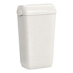 [96764] Cestino gettacarte con coperchio 23 L bianco Woodplastic