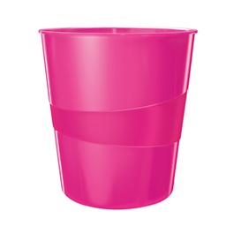 [80517] CESTINO GETTACARTE WOW FUCSIA METALLIZZATO 15LT LEITZ
