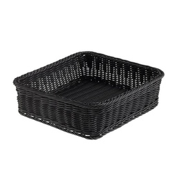 [91106] Cestino Vanity polipropilene quadrato 32,5x32,5x10h cm nero Leone