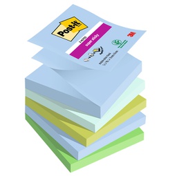 [94356] Cf. 5pz blocco 90foglietti Post-itÂ® Super Sticky Z-Notes 76x76mm R330-5SS-OAS