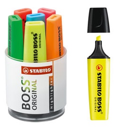 [83118] Cilindro 6 evidenziatori Boss 70 Stabilo