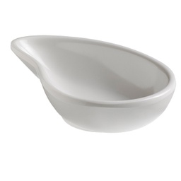 [96747] Ciotola a goccia fingerfood in melamina bianca 10x6,5x2,4 cm Leone
