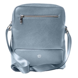 [96387] City bag medium Gate Trended ecopelle dim. 25x30x6cm azzurro InTempo