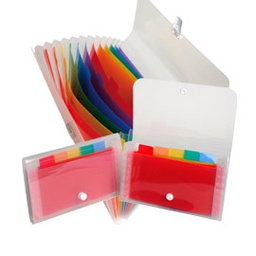 [71898] CLASSIFICATORE A 6 TASCHE 11x18cm IN PPL CRYSTAL