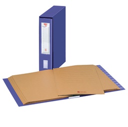 [29307] CLASSIFICATORE NUMERICO MEC 12 BLU 23X32CM, DORSO 7CM