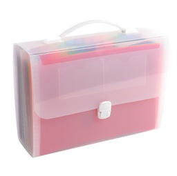 [89314] Classificatore valigetta c/maniglia cristallo 33x29 cm - 24 tasche Exacompta