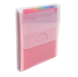 [89313] Classificatore valigetta verticale cristallo 25,5x30,5 cm - 6 tasche Exacompta