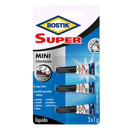 [87789] Colla istantanea universale Bostik Super Mini Blister 3x1g