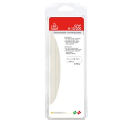[47763] COLLA TERMOFUSIBILE 20cm D12mm 280gr TRASPARENTE M 12/200