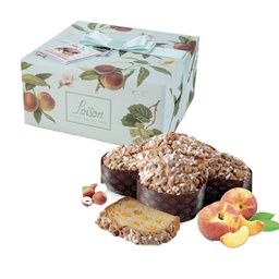 [92926] Colomba pesca e nocciole 1000 gr Linea Frutta e Fiori Loison