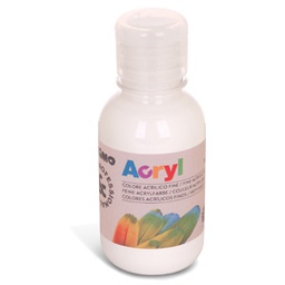 [79443] Colore acrilico fine Acryl 125ml bianco PRIMO