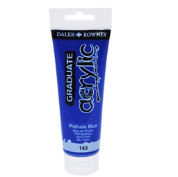 [85495] Colore acrilico fine Graduate tubo 120 ml blu ftalo Daler Rowney
