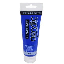 [85492] Colore acrilico fine Graduate tubo 120 ml blu oltremare Daler Rowney