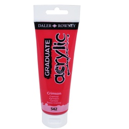 [85512] Colore acrilico fine Graduate tubo 120ml cremisi Daler Rowney