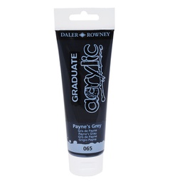 [85489] Colore acrilico fine Graduate tubo 120 ml grigio di Payne Daler Rowney