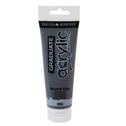 [85490] Colore acrilico fine Graduate tubo 120 ml grigio neutro Daler Rowney