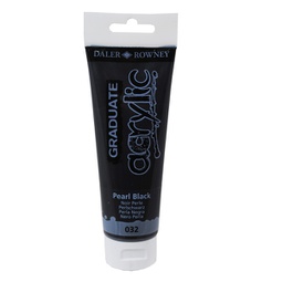 [85488] Colore acrilico fine Graduate tubo 120 ml nero perla Daler Rowney