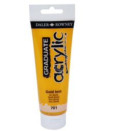 [85523] Colore acrilico fine Graduate tubo 120ml oro imit. Daler Rowney