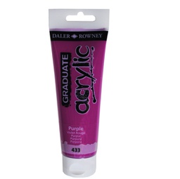 [85506] Colore acrilico fine Graduate tubo 120 ml porpora Daler Rowney