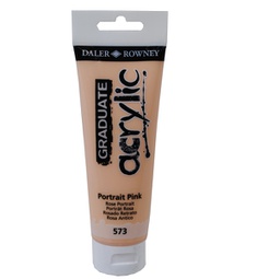[85513] Colore acrilico fine Graduate tubo 120ml rosa incarnato Daler Rowney