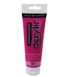 [85510] Colore acrilico fine Graduate tubo 120ml rosa permanente Daler Rowney