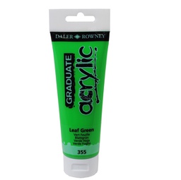 [85503] Colore acrilico fine Graduate tubo 120 ml verde foglia Daler Rowney
